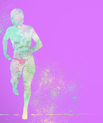 Fundo pessoa em movimento